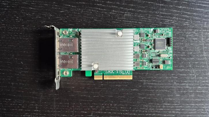 10 Gb netwerkkaart Super Micro, Computers en Software, Netwerkkaarten, Zo goed als nieuw, Intern, Ophalen of Verzenden