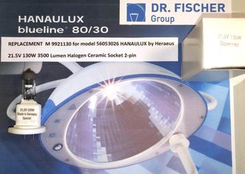 Dr. Fischer Hanaulux Blue 80 Blueline Lamp 21.5V 130W Bulb beschikbaar voor biedingen