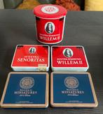 5 blikken Willem II mooie staat, Verzamelen, Blikken, Ophalen of Verzenden, Gebruikt, Overige