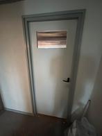 Binnendeur met ruit 3 x, Ophalen, Gebruikt, 80 tot 100 cm, Binnendeur