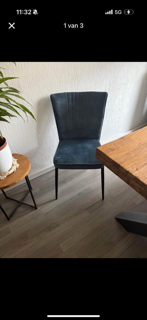 Nieuwe set van 4 Maxfurn stoelen in doos, Huis en Inrichting, Stoelen, Nieuw, Vier, Stof, Overige kleuren, Ophalen