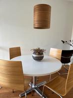 4 Zebrano Stoelen + Lamp, Huis en Inrichting, Ophalen, Minder dan 50 cm, Gebruikt, 50 tot 100 cm