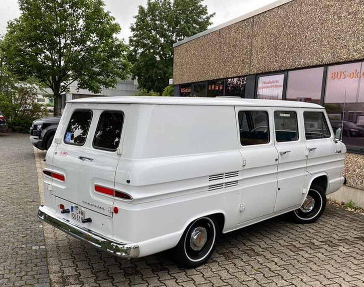 Chevrolet Corvair bus 1963 in topstaat, Auto's, Oldtimers, Bedrijf, Chevrolet, Benzine, MPV, Handgeschakeld, Wit, Overige kleuren