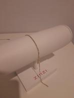 Zilveren figaro enkelband platte uitvoering 26 cm, Ophalen of Verzenden, Nieuw, Zilver