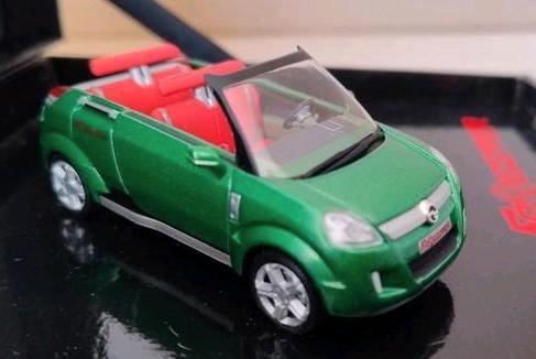 Model auto Opel Frogster cabrio diecast in box 1:43, Hobby en Vrije tijd, Modelauto's | 1:43, Zo goed als nieuw, Auto, Overige merken
