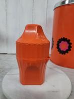 Retro oranje citruspers 3-delig, Ophalen of Verzenden, Huis en Inrichting