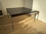 IKEA Klubbo Salontafel - Donkerbruin, Metalen Poten, Huis en Inrichting, Gebruikt, 100 tot 150 cm, Vierkant, Metaal