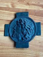 Religie grote bronzen plaquette, Ophalen of Verzenden