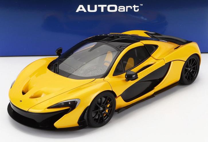 Autoart 1:18 Mclaren P1 2013 Volcano Yellow, Hobby en Vrije tijd, Modelauto's | 1:18, Nieuw, Auto, Autoart, Ophalen of Verzenden