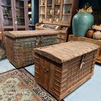 India kisten ibiza boho landelijk teak buffetkasten kruiken, Huis en Inrichting, Minder dan 50 cm, Ophalen of Verzenden, Zo goed als nieuw