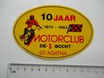 sticker St Agatha MC MOTORCLUB 1983 De S bocht retro cuijk, Verzamelen, Stickers, Overige typen, Zo goed als nieuw, Verzenden