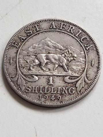 Oost-Afrika 1 Shilling 1949 - George VI zilver  beschikbaar voor biedingen