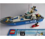 7287, City politieboot met bouwtekening., Ophalen, Zo goed als nieuw, Complete set, Lego