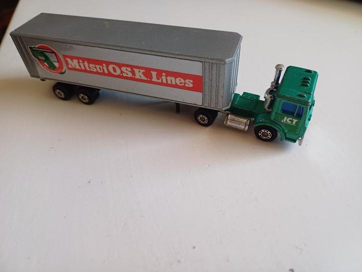 Shinsei Mini Power vrachtwagen Mitsui O.S.K.Lines, Hobby en Vrije tijd, Modelauto's | Overige schalen, Gebruikt, Bus of Vrachtwagen