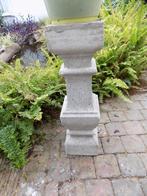Tuinornament zuil pied de stal terras tuin zware uitvoering, Ophalen of Verzenden, Gebruikt