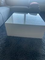 Salontafel hoogglans wit, Huis en Inrichting, Ophalen, 100 tot 150 cm, Vierkant, 50 tot 100 cm