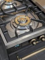 🔥Luxe Fornuis Boretti 100cm antraciet + oud koper GASOVEN, 60 cm of meer, Ophalen of Verzenden, Zo goed als nieuw, Energieklasse A of zuiniger