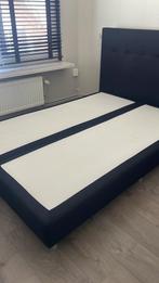 Zwart tweepersoonsbed, Huis en Inrichting, Ophalen, Zwart, Tweepersoons, 140 cm