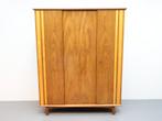 Vintage kledingkast jaren 60 duotone teak, Huis en Inrichting, Kasten | Kledingkasten, 100 tot 150 cm, Met hangruimte, Teakhout