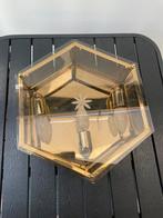 Honsel  messing hexagon wand / plafond lamp, Honsel, Gebruikt, Hollywood regency, Ophalen of Verzenden