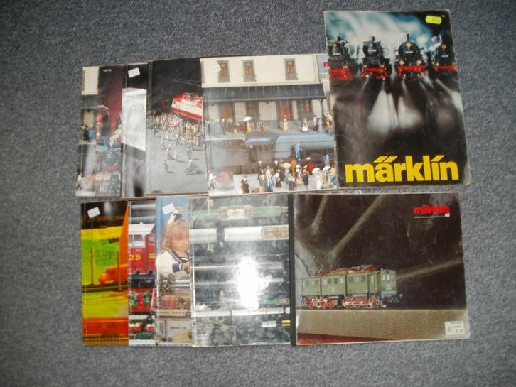 10x Marklin Ho catalogus uit de jaren 70-90, Hobby en Vrije tijd, Modeltreinen | H0, Gebruikt, Boek, Tijdschrift of Catalogus