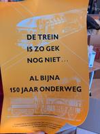Poster: De Trein is zo gek nog niet..., Verzamelen, Ophalen of Verzenden
