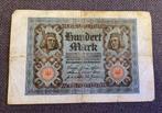 Bankbiljet 100 mark, Postzegels en Munten, Los biljet, Duitsland, Ophalen of Verzenden