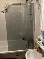 Glazen Badkamerwand - 80x134 cm, Huis en Inrichting, Badkamer | Complete badkamers, Ophalen, Zo goed als nieuw, Met bad