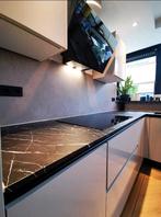 Complete Siemens keuken 400x210 cm – Slechts 3 jaar oud!, Ophalen, Gebruikt, Bruin, Hoekkeuken