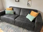 Antraciet bank 210 cm lang, Ophalen, Driepersoons, 75 tot 100 cm, Zo goed als nieuw