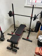 Fitness Benchpress & dumbells, Sport en Fitness, Fitnessmaterialen, Ophalen, Zo goed als nieuw, Fitnessbank