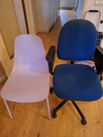 Stoel+bureau stoel, Ophalen, Gebruikt, Eén