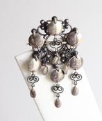 Zilveren Solje broche door Olaf Hjortdahl, 4 tot 7 cm, Hjordahl, ., Ophalen of Verzenden