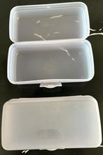 2 Tupperware brooddozen, Ophalen of Verzenden, Gebruikt, Wit, Bus of Trommel