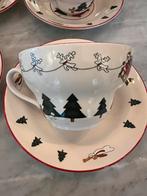 Mason’s Christmas Village 1983: 2x jumbo cup met schotel, Huis en Inrichting, Keuken | Servies, Ophalen of Verzenden, Porselein