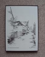 Pentekening prent P.C. Houbenstraat Munstergeleen Limburg, Antiek en Kunst, Kunst | Tekeningen en Foto's, Ophalen of Verzenden