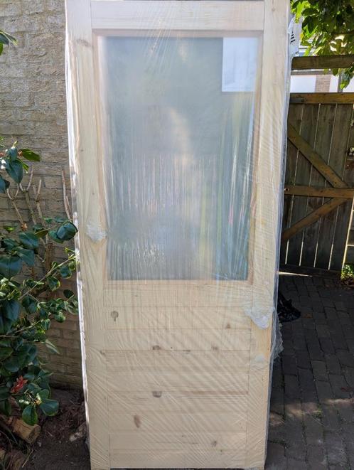 Cando schuur- tuindeur, Doe-het-zelf en Verbouw, Deuren en Horren, Nieuw, Buitendeur, 200 tot 215 cm, 80 tot 100 cm, Glas, Hout