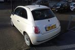 Fiat 500 1.2 Lounge Automaat/Panoramadak/Lederen bekleding/A, Gebruikt, 1242 cc, 4 cilinders, Wit