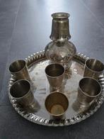 Antiek Russisch Zilveren of verzilverd Punch/Likeur Set, Ophalen of Verzenden