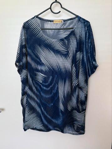 Blauw shirt xl vlindermouwen beschikbaar voor biedingen