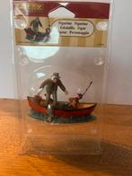 Lemax Figuur - Vissen in de boot, Verzamelen, Ophalen, Zo goed als nieuw, Mens