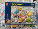 Puzzel 500 stukjes Jan van Haasteren In de Autospuiterij, Ophalen of Verzenden, 500 t/m 1500 stukjes, Zo goed als nieuw, Legpuzzel