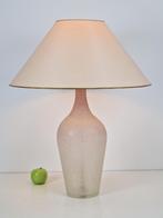 vintage fles tafellamp frosted glas vloerlamp Italië 1970