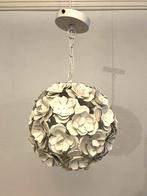 Metalen Bloem Hanglamp, Metaal, Vintage, Metaal, Ophalen of Verzenden