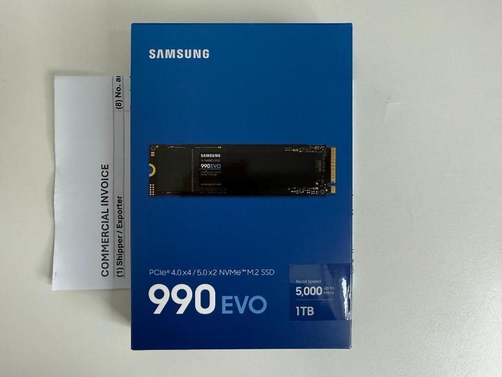 Samsung 990 EVO 1TB MZ-V9E1T0BW NVMe in gesloten verpakking, Computers en Software, Harde schijven, Nieuw, Desktop, Intern, SSD