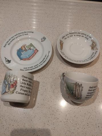 Peter Rabbit Servies - Kop, Schotel en Bord beschikbaar voor biedingen