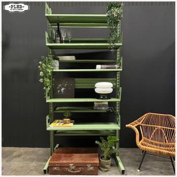 Oude bibliotheekkast Winkelrek Roomdivider Winkelkast