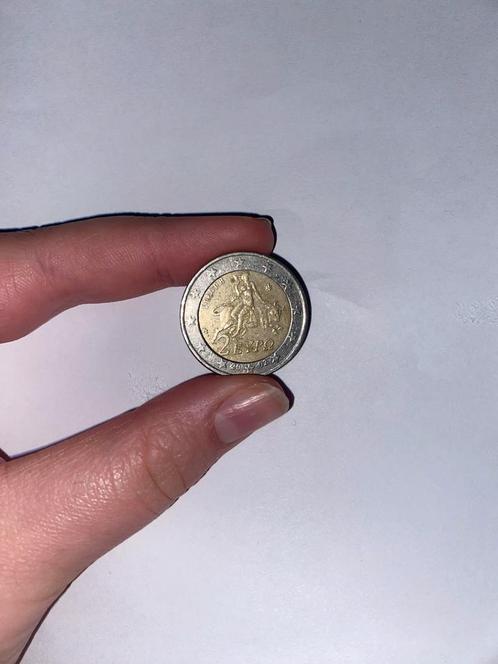 Super zeldzame 2 euromunt uit Griekenland 2002., Postzegels en Munten, Munten | Europa | Euromunten, Losse munt, 2 euro, Griekenland