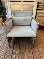 Zilveren fauteuil van Rofra Home, Huis en Inrichting, Ophalen, Minder dan 75 cm, Zo goed als nieuw, Metaal