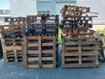 Stapel pallets-Brandhout beschikbaar voor biedingen